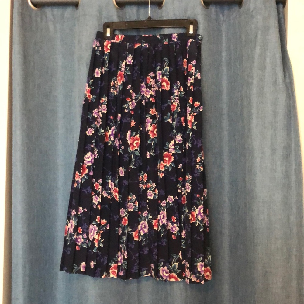 Fearless purple floral maxi skirt